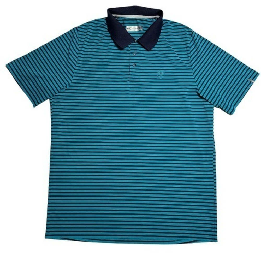 KJUS Men's Luis Stripe Short Sleeve Golf Polo Shirt‎ Size 52 Large